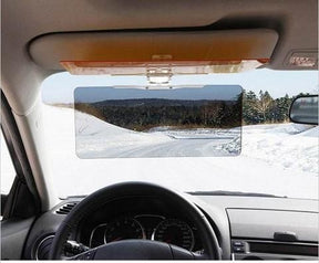 Car Sun Visor, Car 2 in 1 Day and Night Anti-glare Mirror