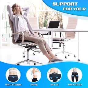 DMI Seat Cushion For Sciatica Pain Relief and Tailbone Pain, Car Seat Cushion