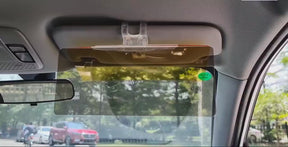 Car Sun Visor, Car 2 in 1 Day and Night Anti-glare Mirror